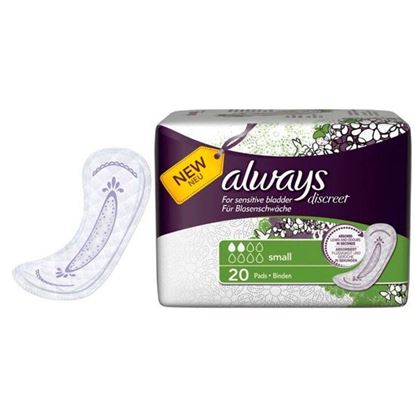 Picture of Always Discreet Small Incontinence Pads x 20