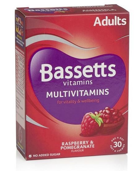 Picture of Bassetts Adult Multivitamins Raspberry & Pomegranate 30S