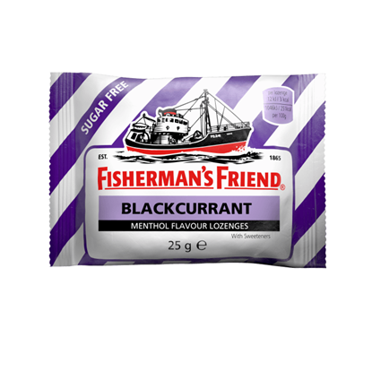 Picture of Fisherman's 25g Friend Blackcurrant Flavour Lozenges with Sweeteners
