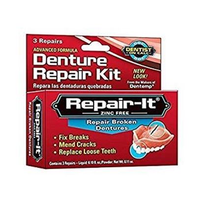 Picture of Dentemp Denture Repair Emergency Denture Repair Kit Safe & Easy To Use- 3 Repairs