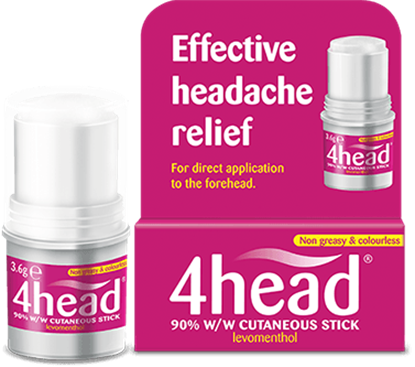 Picture of 4head Headache & Migraine Relief Stick - 3.6g