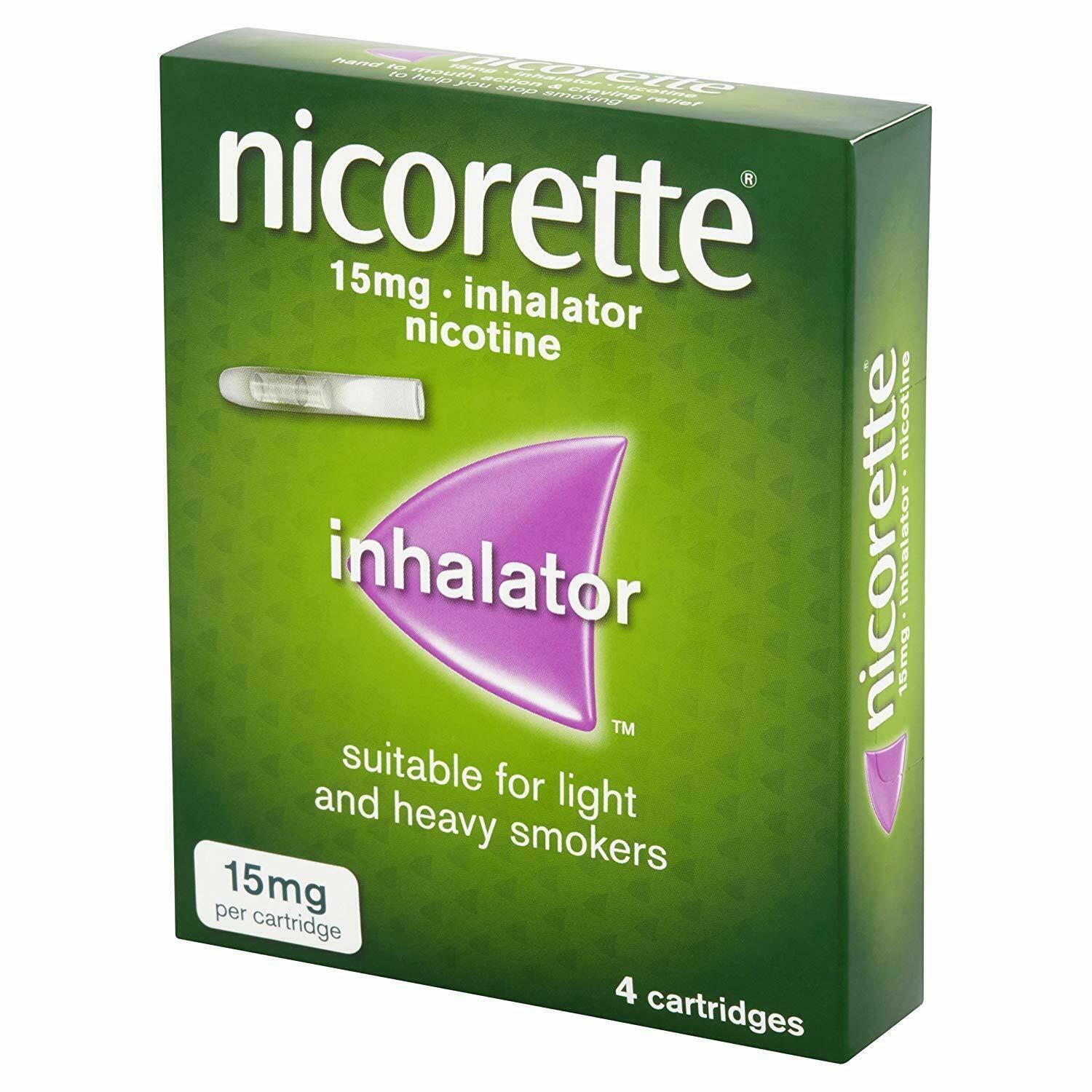 Nicorette Inhalator Starter Pack 15mg 4 Cartridges Ultior Ltd