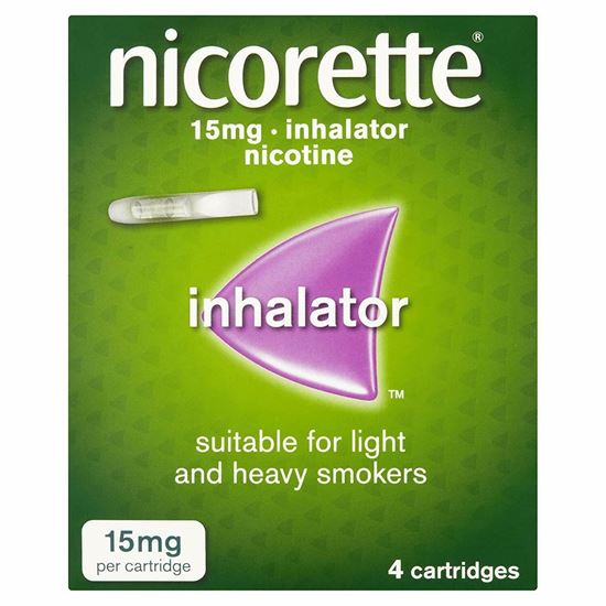 Nicorette Inhalator Starter Pack 15mg, 4 Cartridges.Ultior Ltd