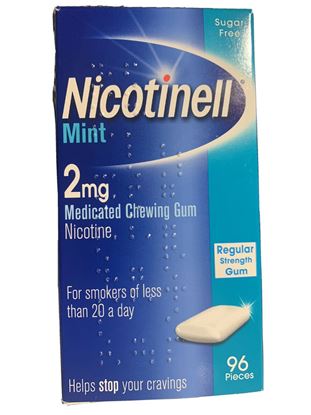 Picture of Nicotinell Nicotine Gum Stop Smoking Aid 2 mg Mint 96 Pieces 2 mg - 96 Pieces