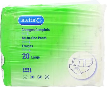 Picture of Alvita Incontinence All-In-One Pants Large Night 20