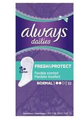 Picture of Always Dailies Fresh & Protect Normal Panty Liners 32 per pack