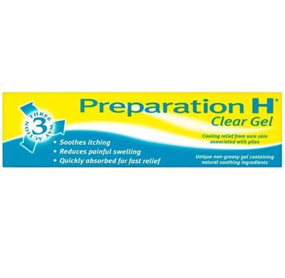 Picture of Preparation H 3 Way Action Clear Gel for Sore Skin 50g