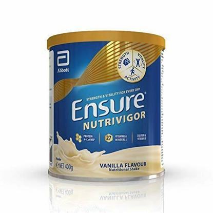 Picture of Ensure NutriVigor – Nutrition Powder for Adults, 27 Vitamins and Minerals, Protein, HMB, Calcium and Vitamin D, Food Supplement, 400g Vanilla Flavour